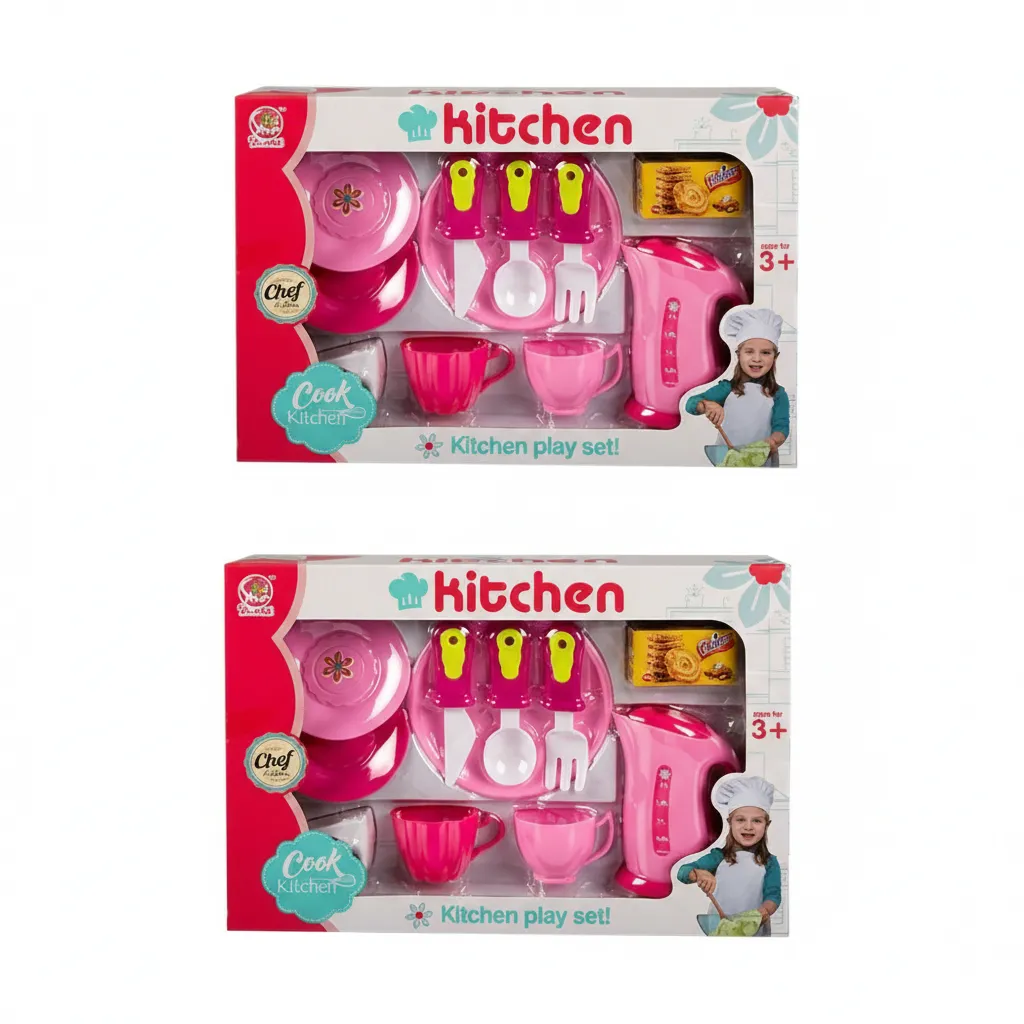 Kitchen Play-Set with Kettle for Kids - 2 Pack