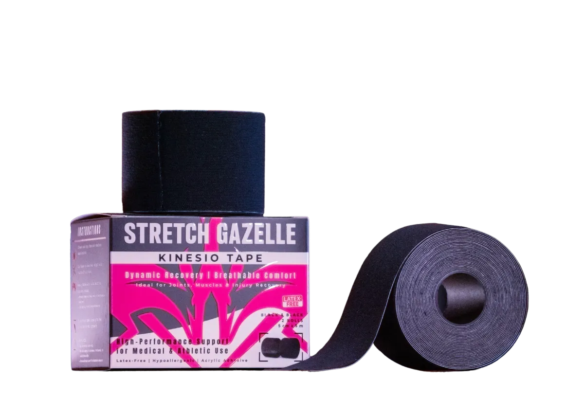 Kinesio Tape 2-Pack 5cm x 5m BLACK & BLACK