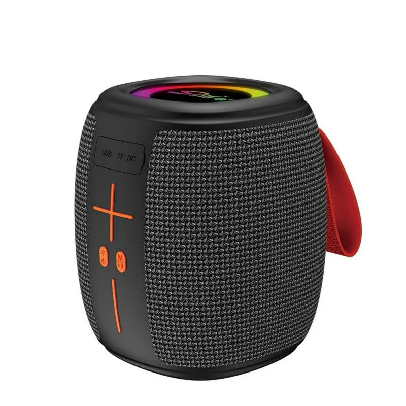 HM-805 Bluetooth Stereo Sound Outdoor Speakers with Bass Diaphragms - Black