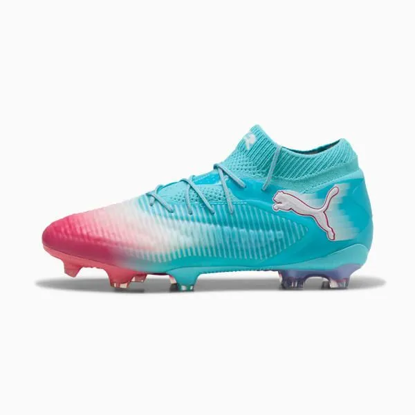 Puma Unisex Future 8 Ultimate Re-Charge Firm Ground Soccer Boots - Hero Blue/Puma White/Sunset Pink