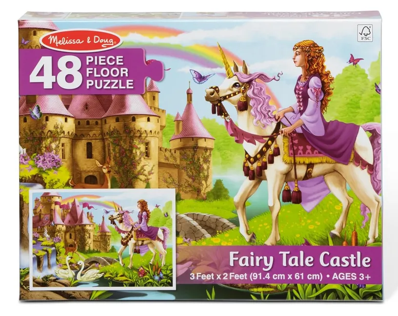 Melissa & Doug Fairy Tale Castle Floor Puzzle (48 Piece)