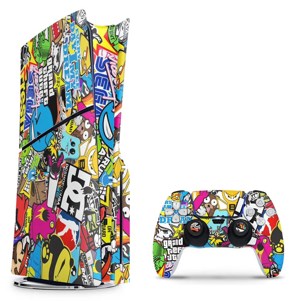 Decal Skin Compatible with PS5 Slim (Disc) - Skin Bomb (Decal Only)