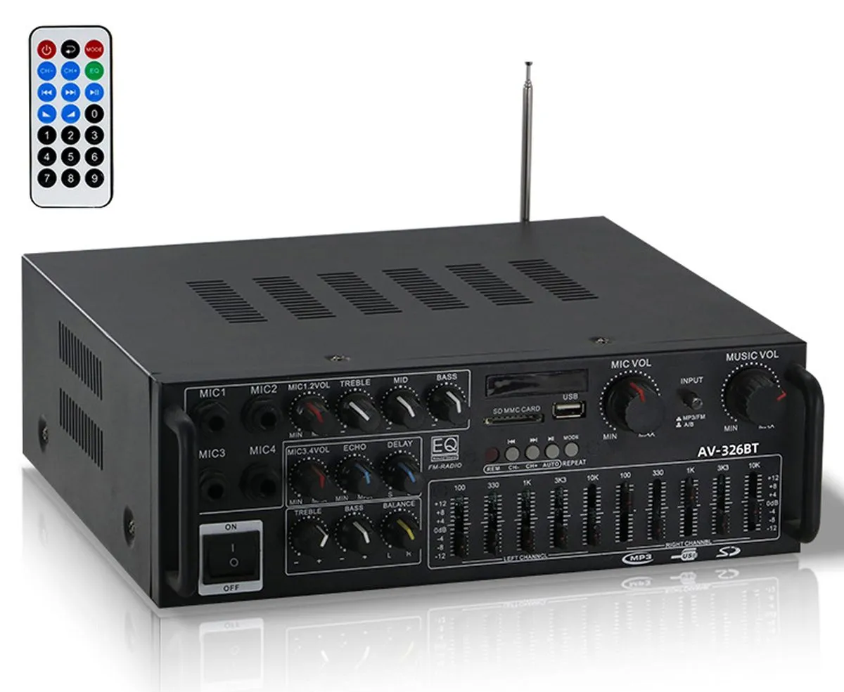 2000W Peak Stereo Stereo HiFi Power Amplifier Home Audio Amplifier System