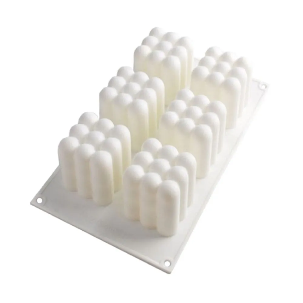 Craft DIY 6 Cavity Bubble Shaped Silicone Candle Mould - 28x17cm
