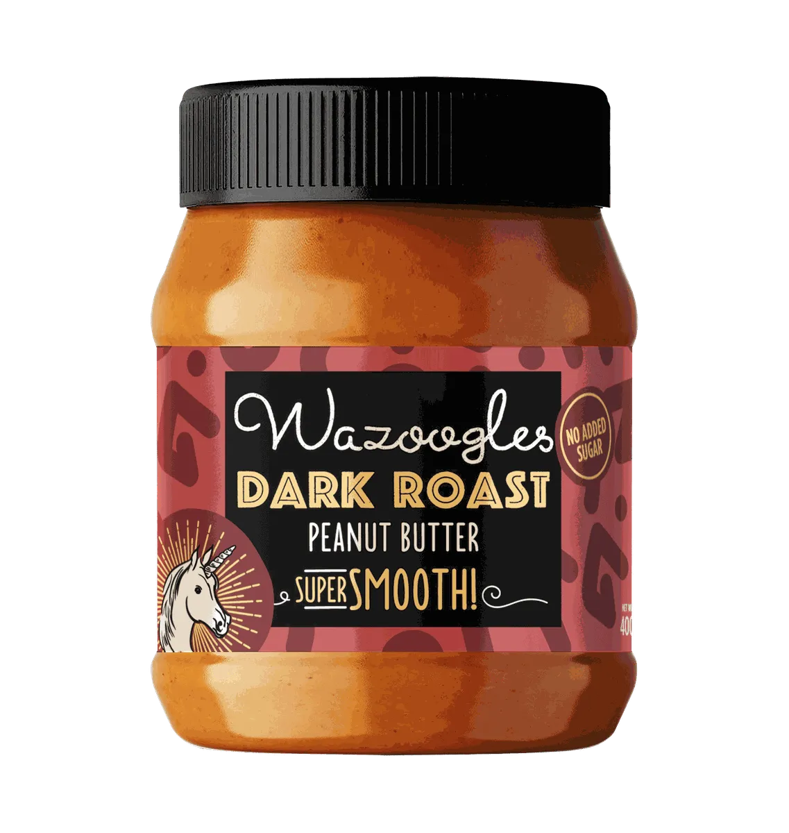 Wazoogles Peanut Butter Dark Roast Super Smooth 400g