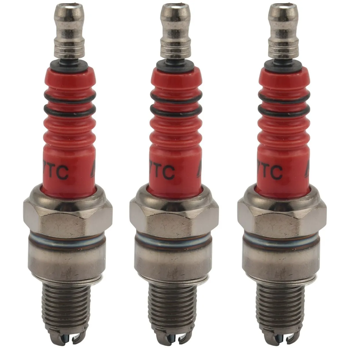 3 Pcs A7Tc Triple Electrode for Gy6 Atv Dirt Bikes Compatible with Honda