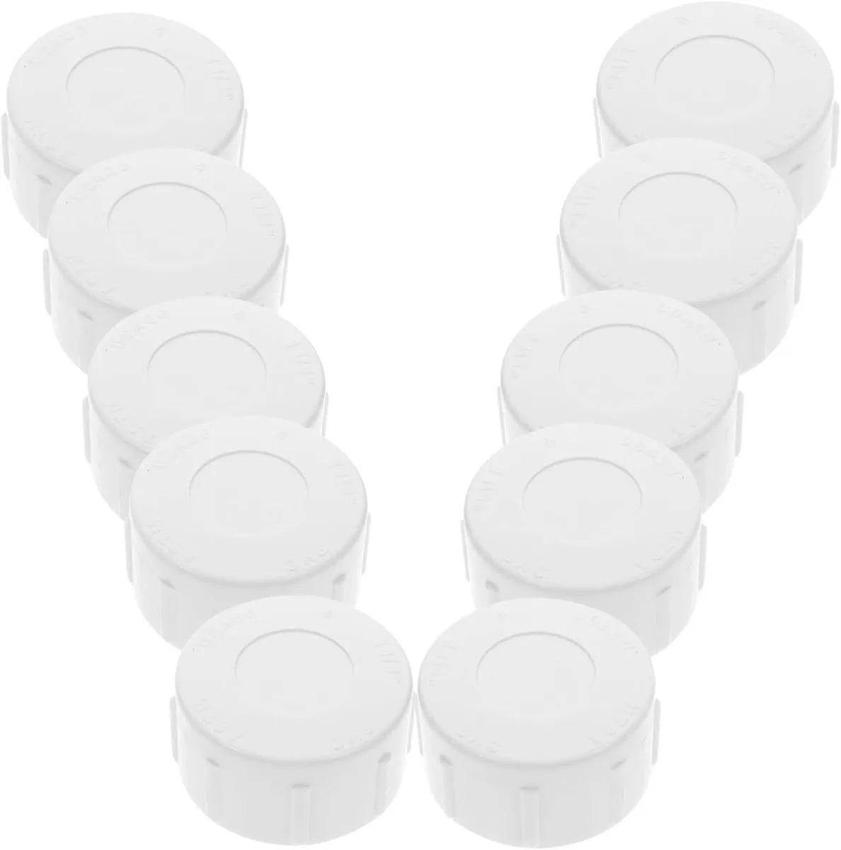10pcs Pvc Pipe Cap End Cap Plug Threaded Fitting for Water Line Gardening