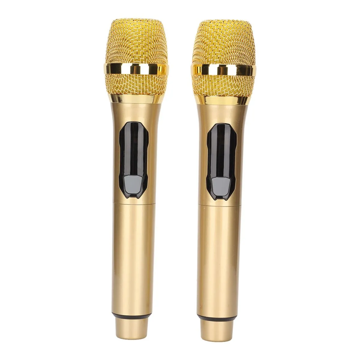 Dual Handheld Karaoke Mics with LED Display, Wireless for Parties