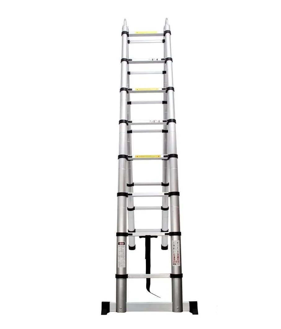 Telescopic Aluminum Ladder - 5m Foldable, Portable & Heavy-Duty