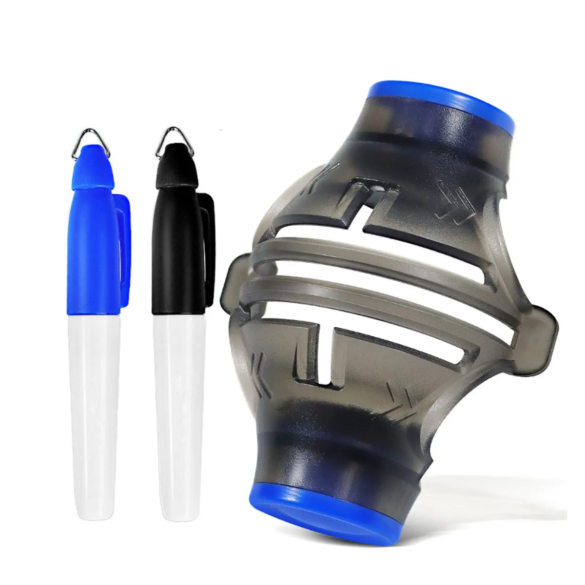 Golf Ball Line Marker 360 Rotation Golf Ball Alignment Drawing Tool - Blue