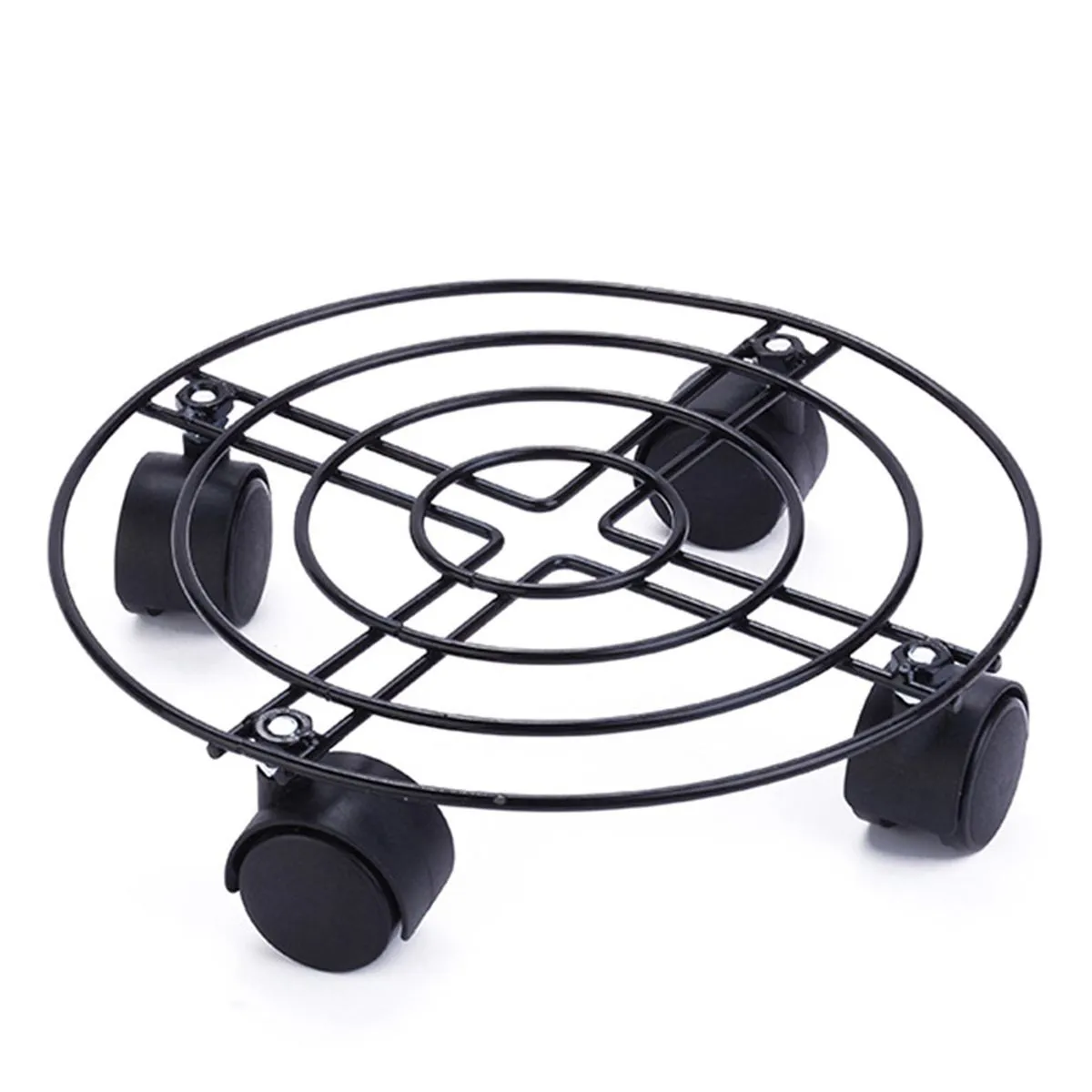 Heavy Duty Iron Plant Stand with Wheels compatible with Pots