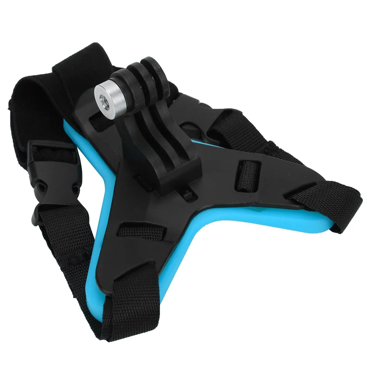 Helmet Chin Strap Mount Action Camera Holder Blue