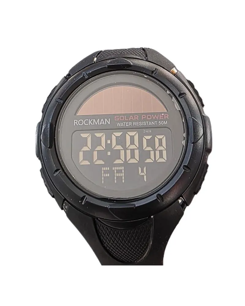 Rockman 1405 Solar Sport Watch - Black
