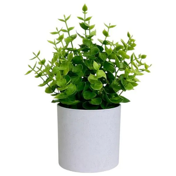 Mini Eucalyptus Artificial Potted Plant - Green