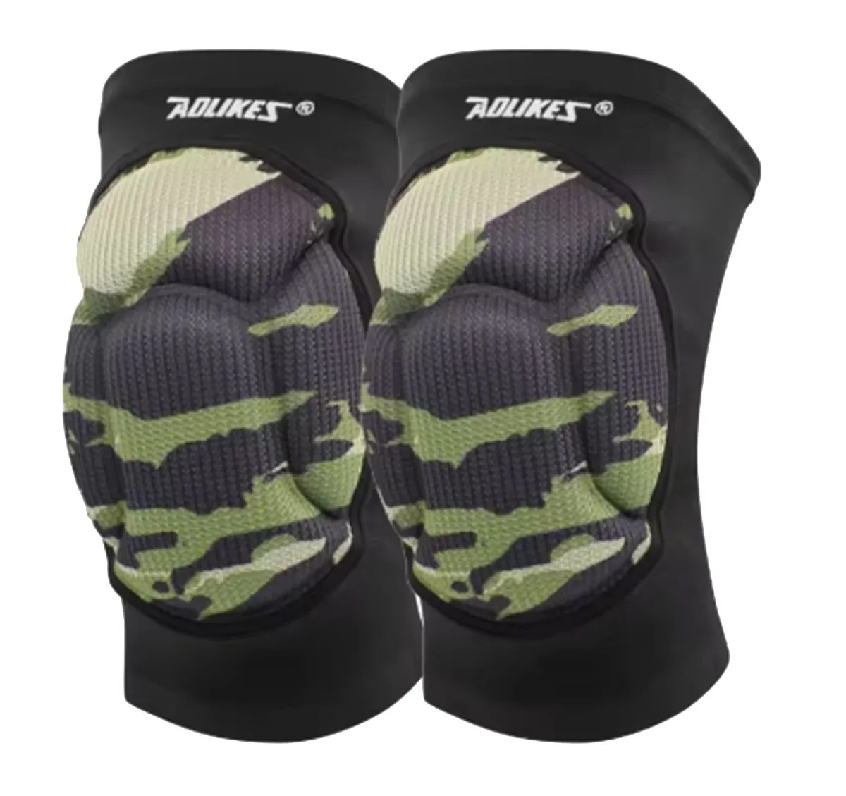 AOLIKES Thick Sponge Anti-Collision Knee Pads Support Sleeve - 1 Pair - Green