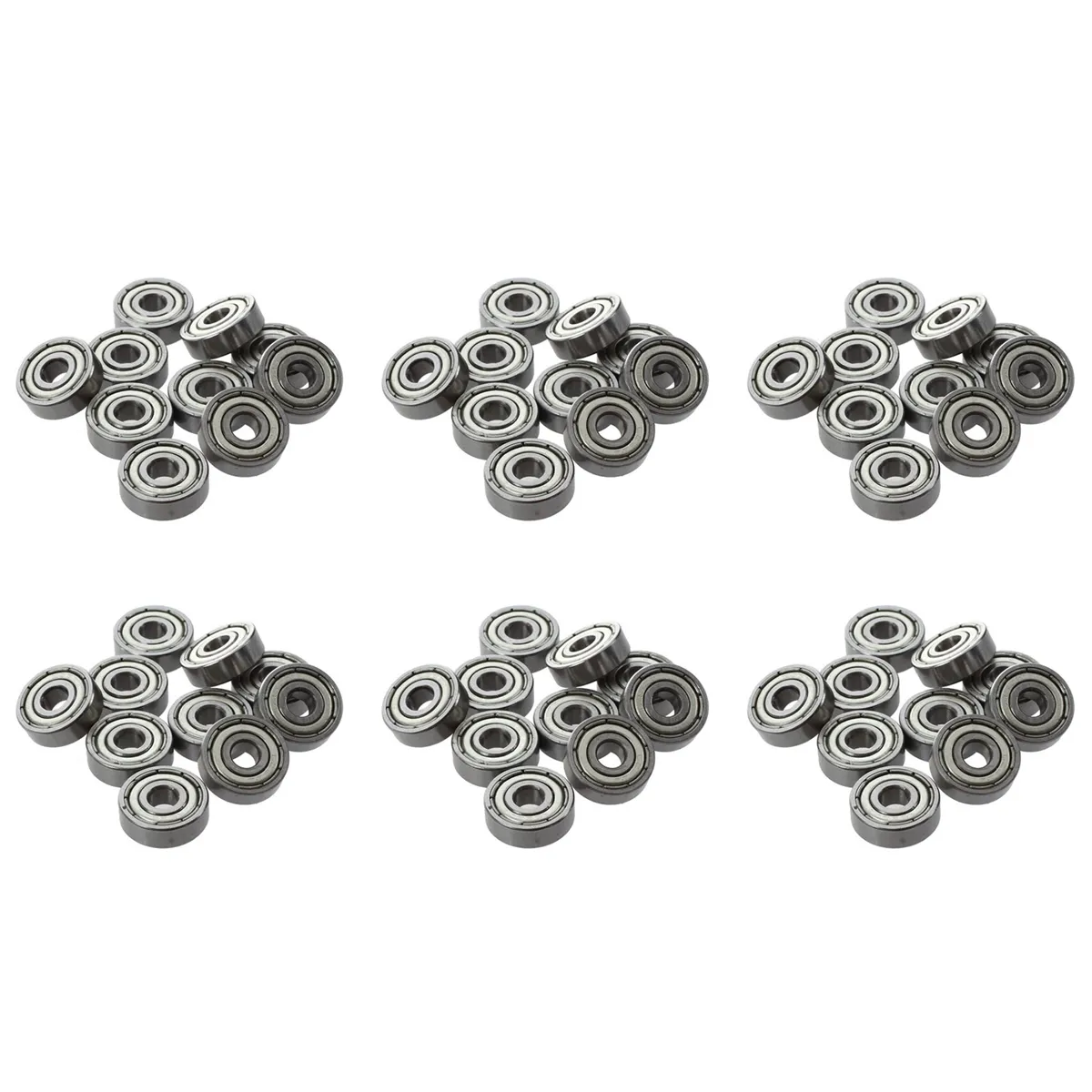 60 Pcs 625ZZ 5mm X 16mm X 5mm Shielded Deep Groove Radial Ball Bearing