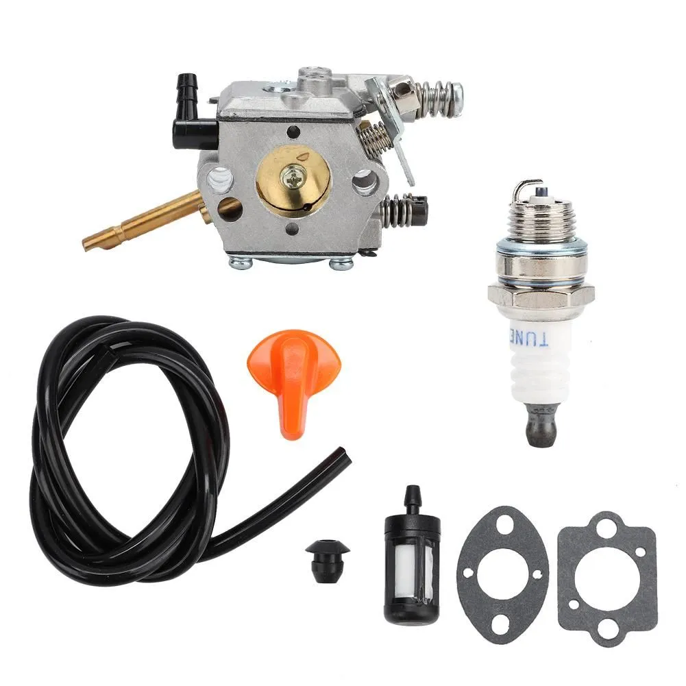 Carburetor Kit with Oil Pipe Compatible with Stihl FS48 FS52 FS62 FS66 FS81