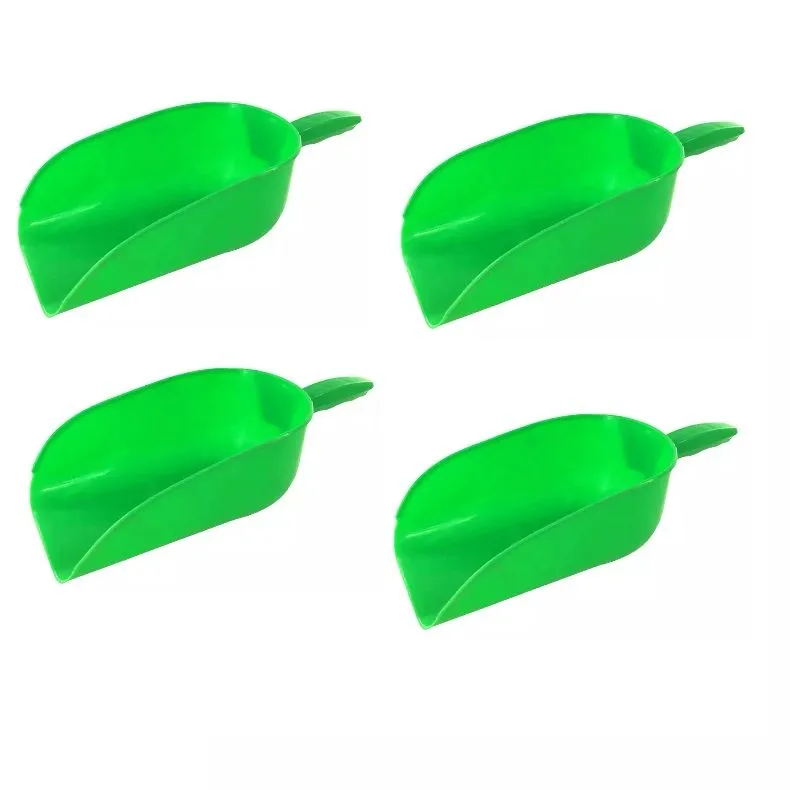 Large Plastic Feed Scoops - 4-Pack