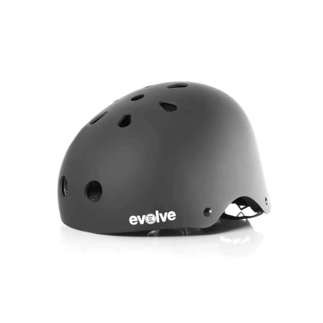 Evolve Skateboard Helmet - Black