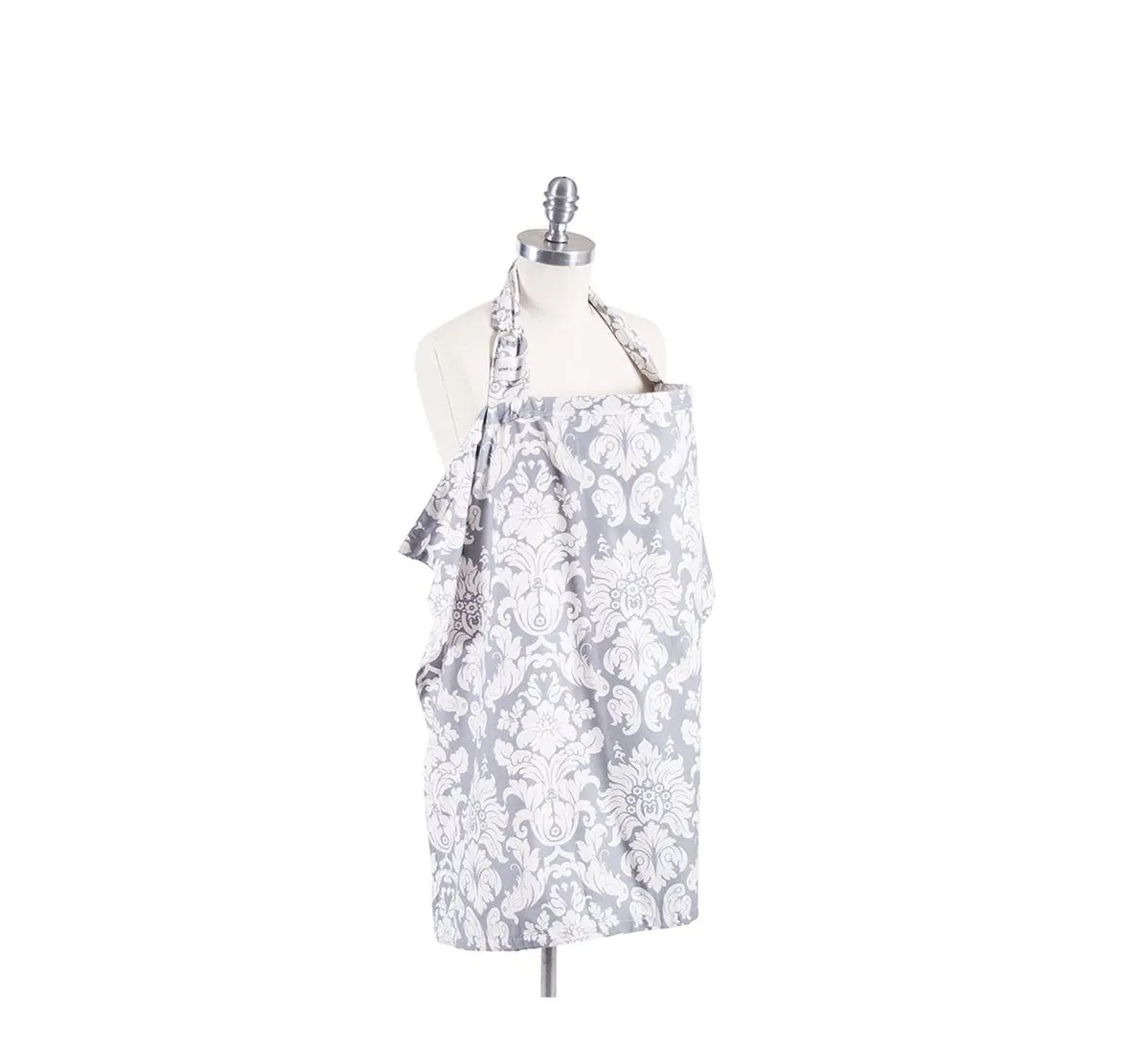 Nursing Cover with Adjustable Strap, Boned Apron - grey