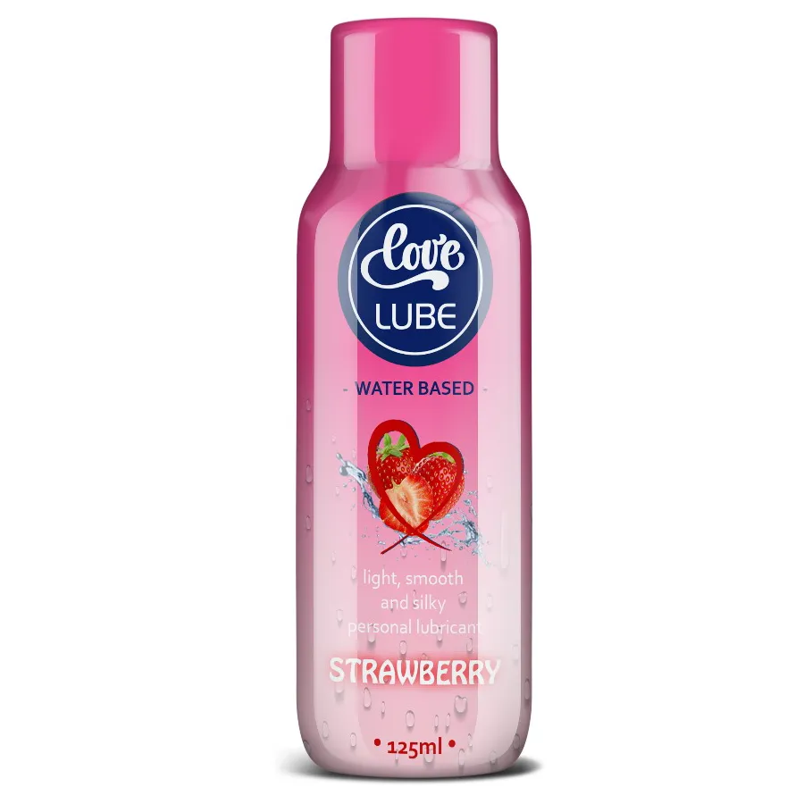 Love Lube New Bigger Bottle 125ml Sex Lubricant (Strawberry Infusion)
