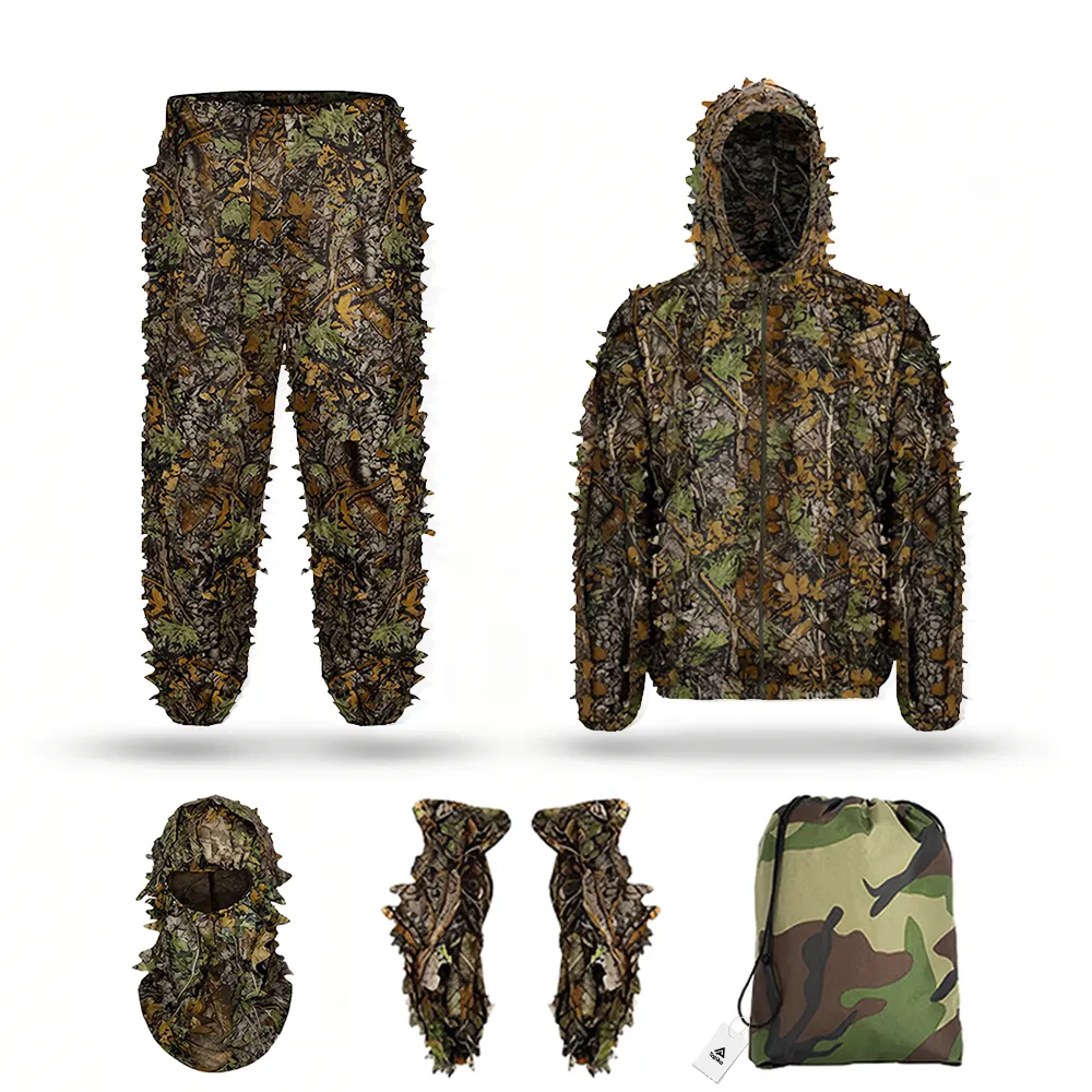 Topika Ghillie Suit 3D Leafy Camo Suit for Hunting & Wildlife Photography