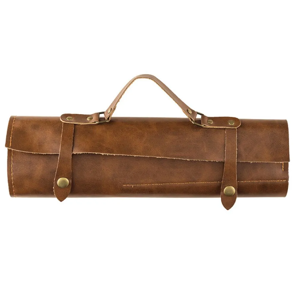 Professional Leather Roll Pouch For Storing Kitchen Knives (60cm)