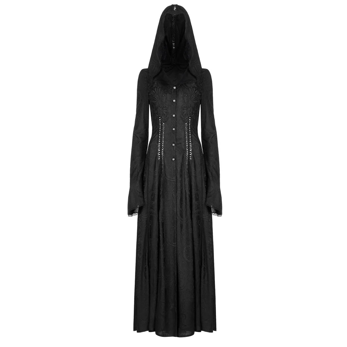 Gothic Cut-Out Applique Coat