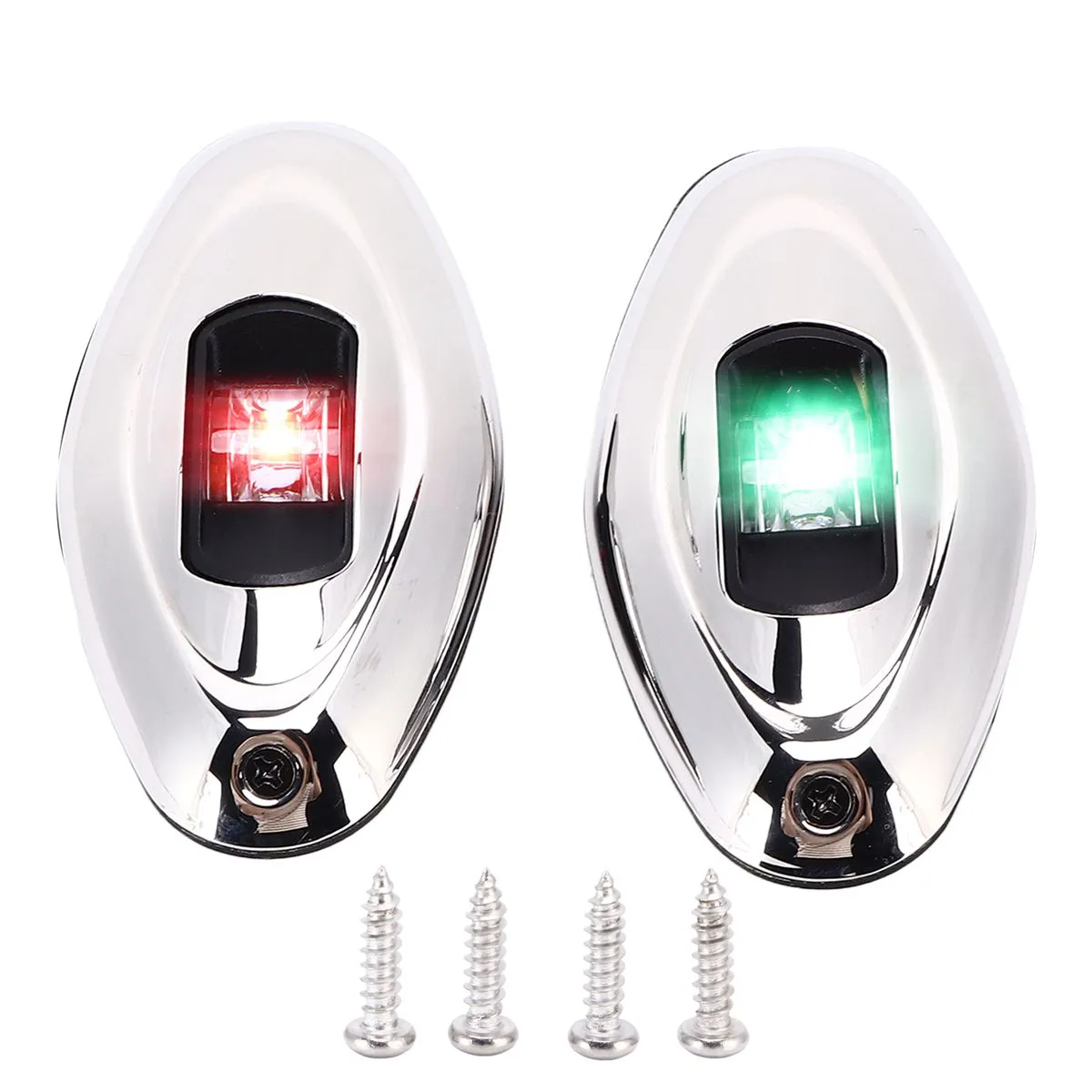 Boat Navigation LED Light Green Red 1 Nautical Mile Visibility