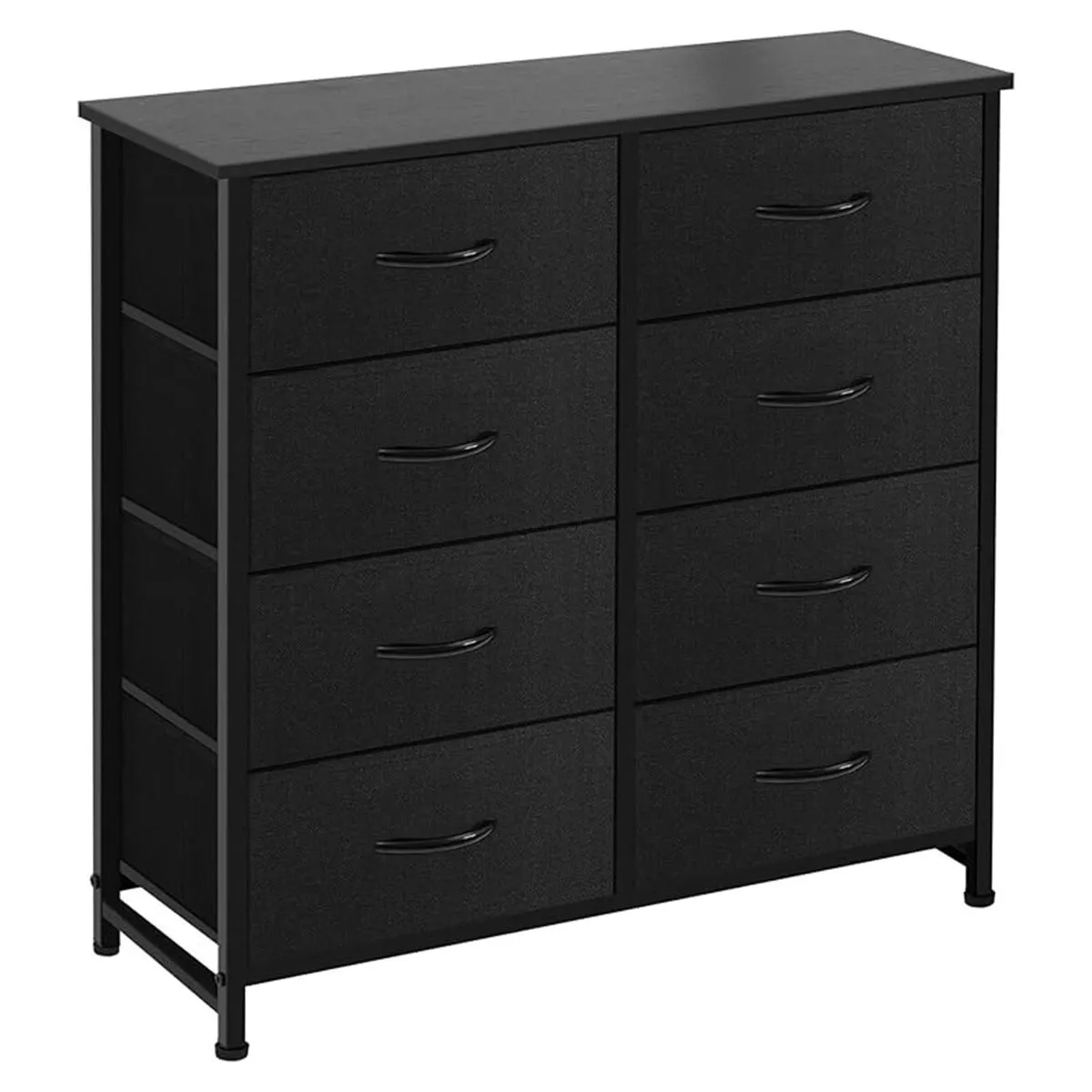 8-Drawer Storage Cabinet - Black