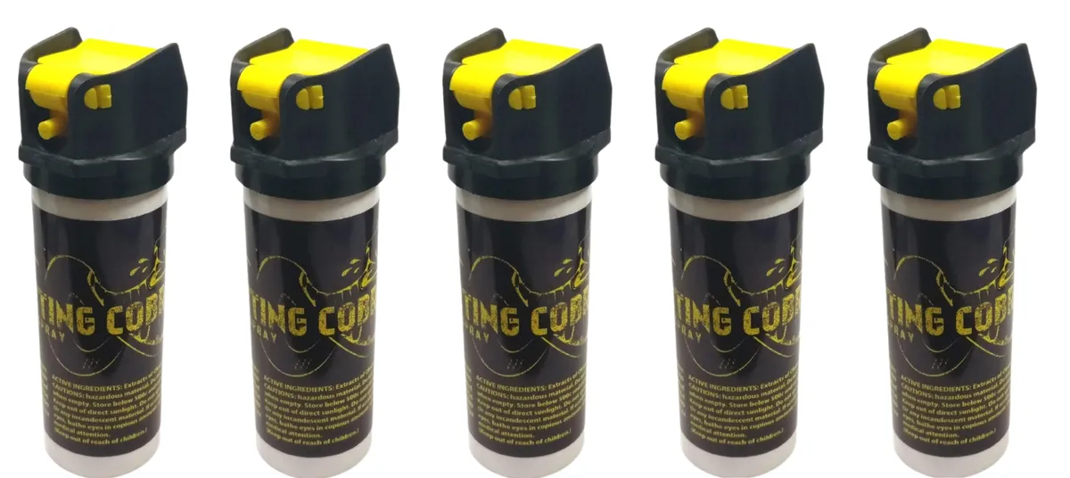 Spitting Cobra 60ml Pepper Spray - Direct Stream (Pack of 5)