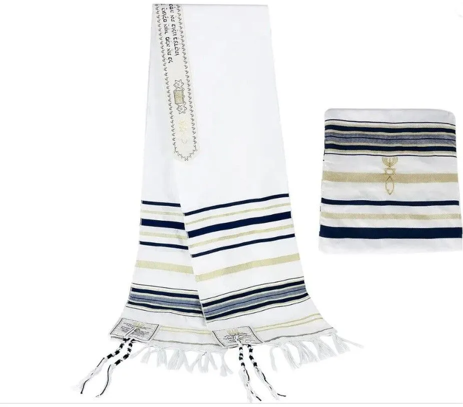 Jewish Prayer Shawl - Navy  Blue