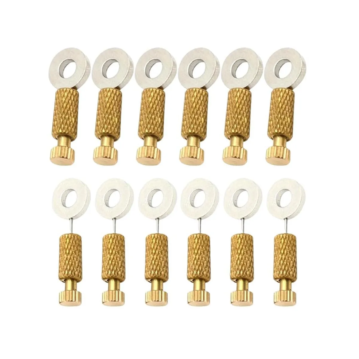 12Piece Leather Suture Positioning Needles Leathercraft Fixing Locking Pins