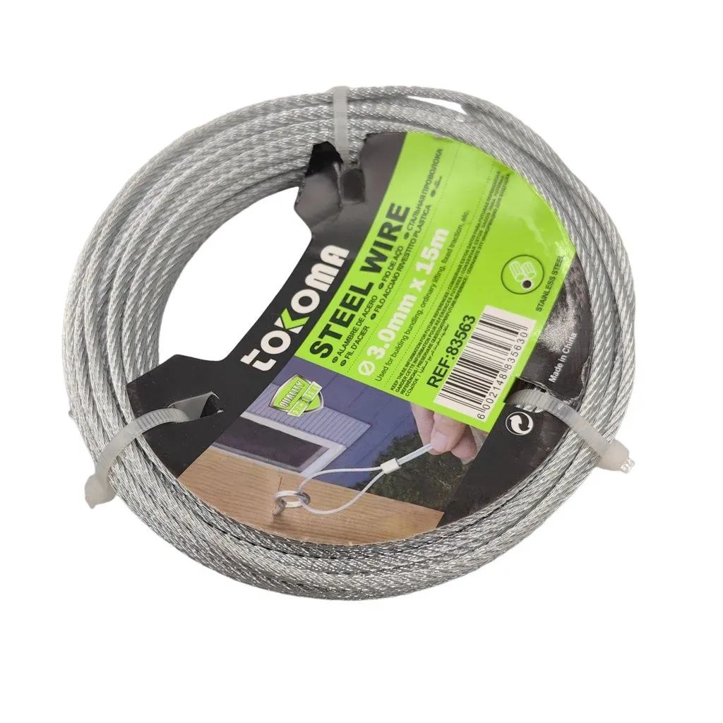 Tokoma Steel Wire 3.0mm x 15m