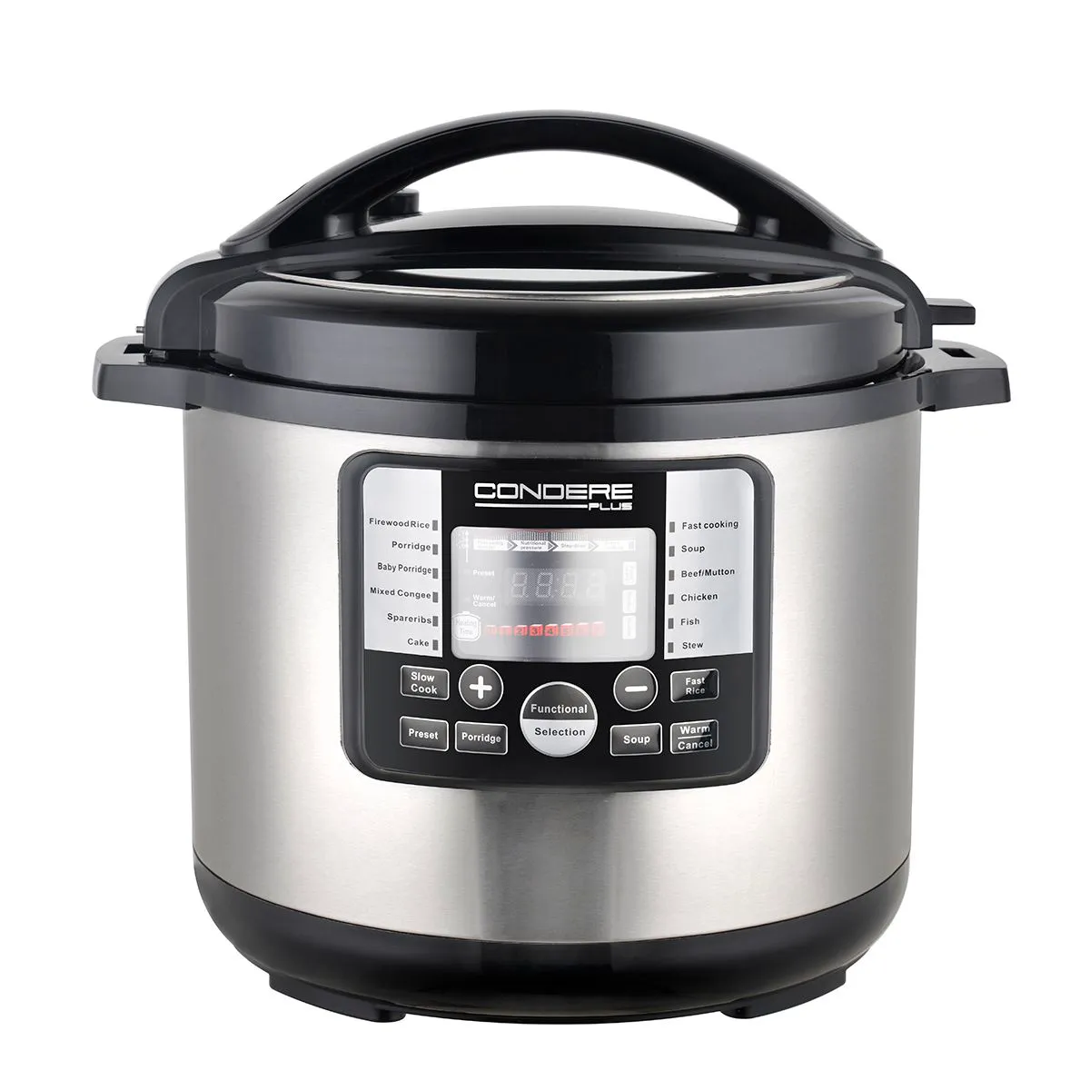 CONDERE 8L Electric Pressure Cooker, Smart Rice Cooker, Slow Cooker