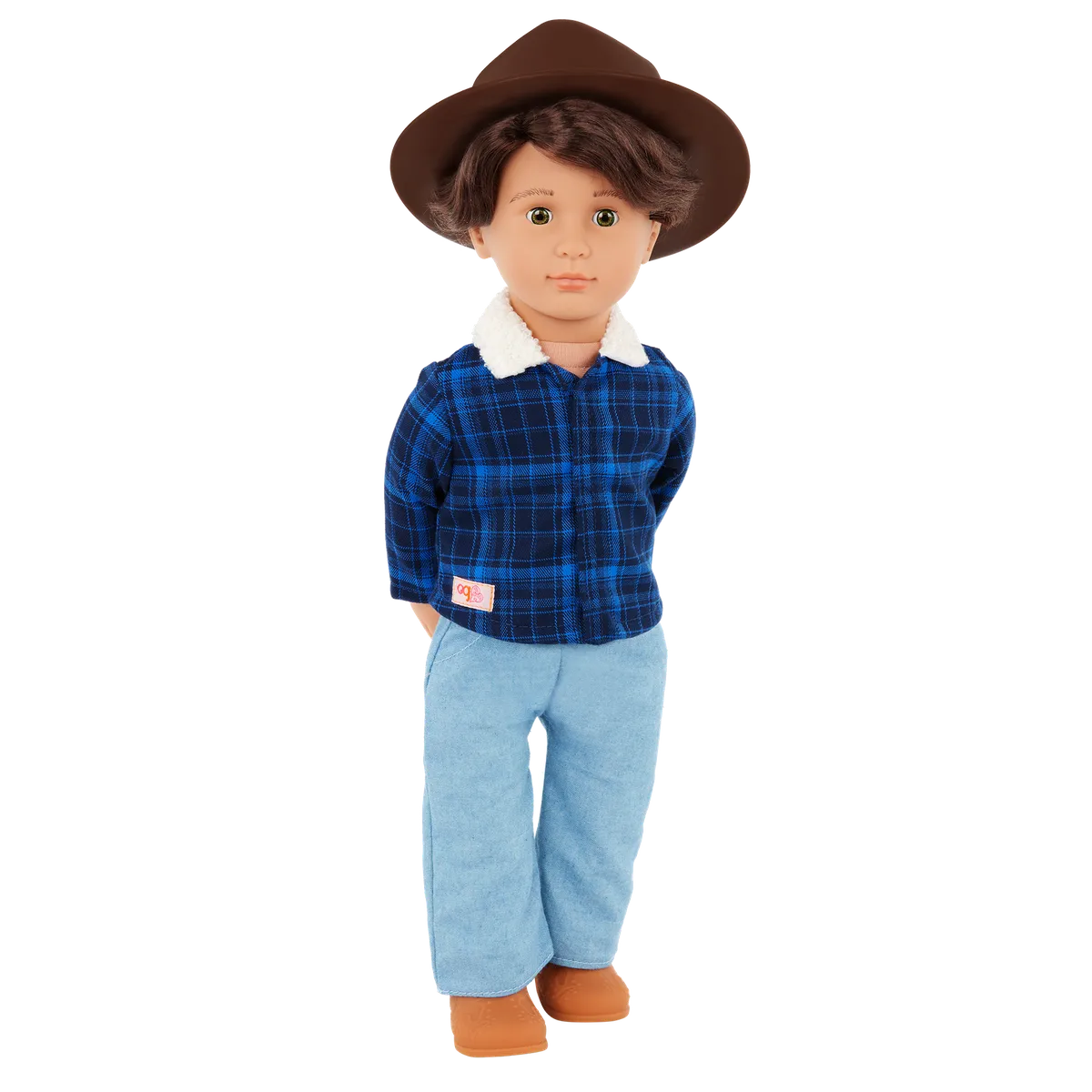 Our Generation Classic Boy Doll Dustin 18inch Dark Brown Hair