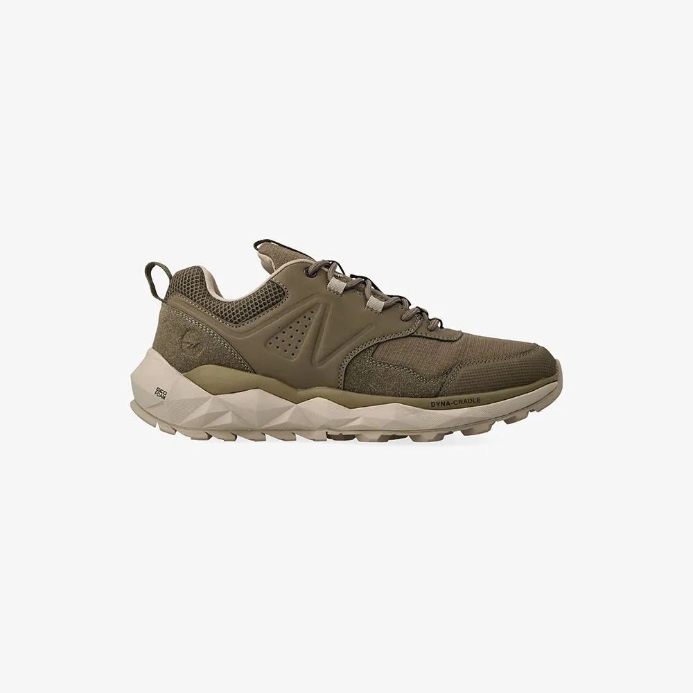 HI Tec Geo-Fox Low Dark Taupe/Olive Mens Hiking Shoes