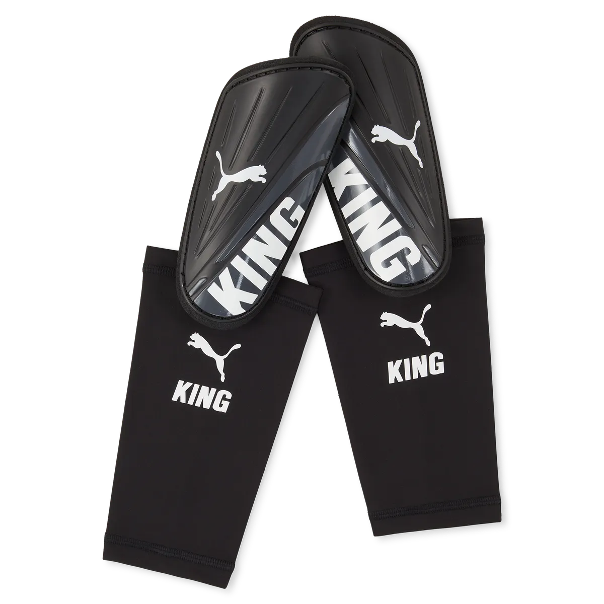Puma King Sleeve Shinguards - Black/White
