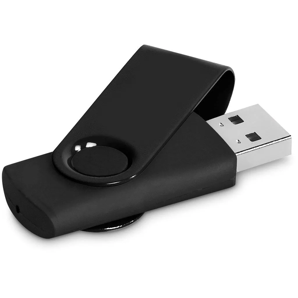 Axis Gyro Black Flash Drive - 16GB - Black