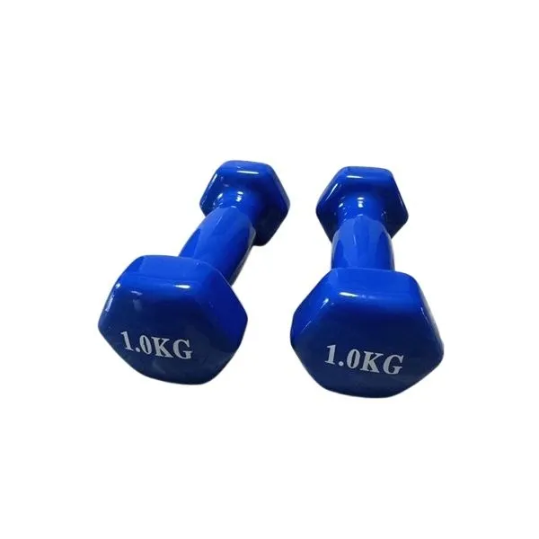 2X 1kg Neoprene Dumbbells - Blue