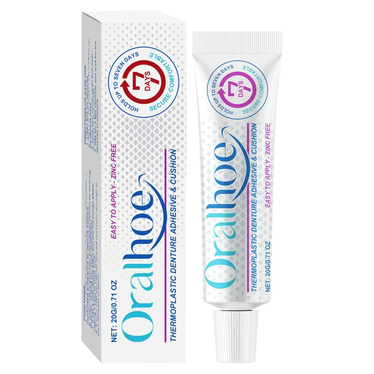 Thermoplastic Denture Adhesive - Long Holding Cream for Refitting - 1pc