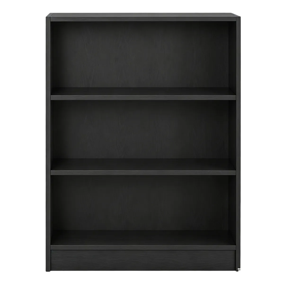 Minimalist 3-Tier Blackwood Standing Bookshelf, Open Storage Cabinet Shelf
