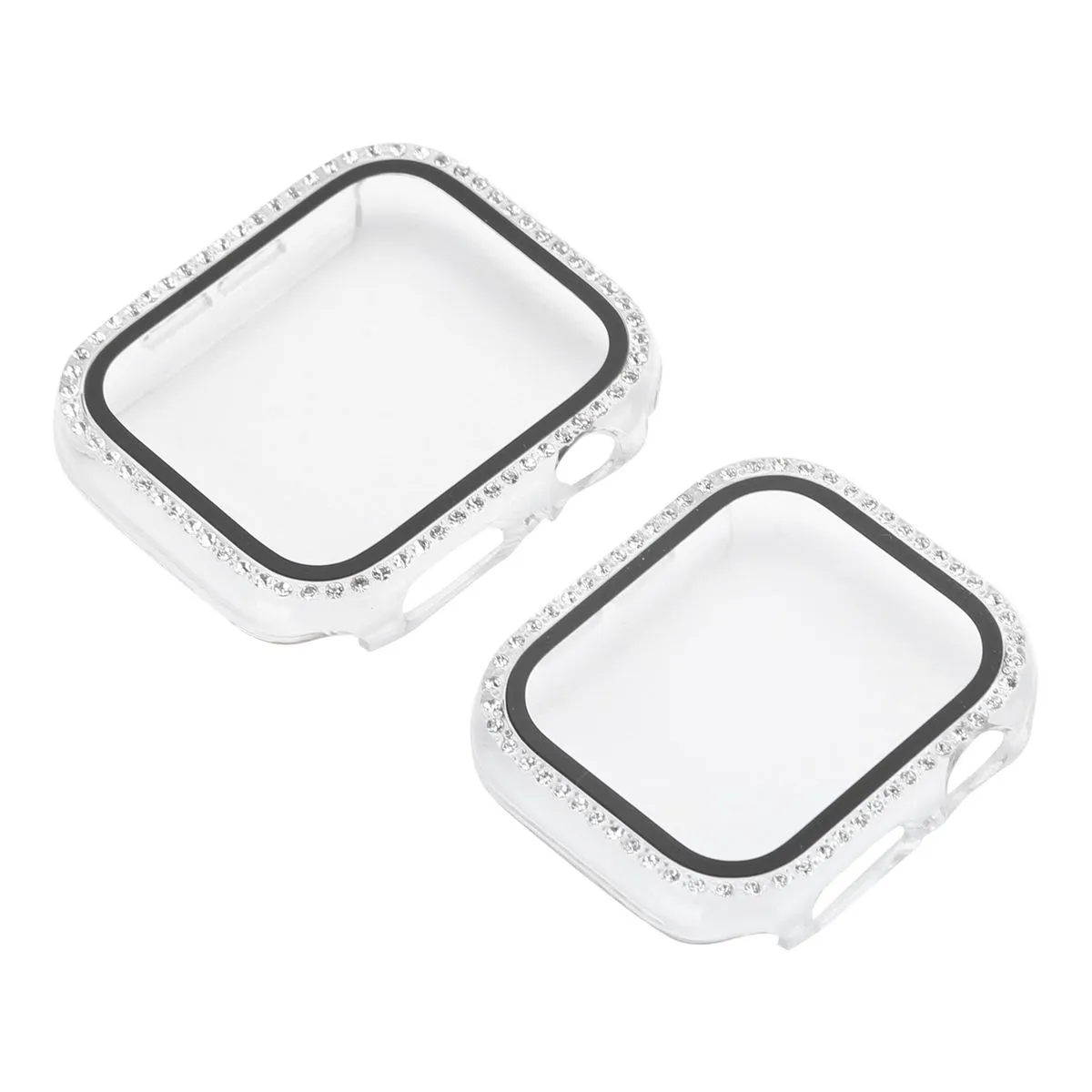 Shiny Watch Case Cover 2Pcs With Film For IOS
