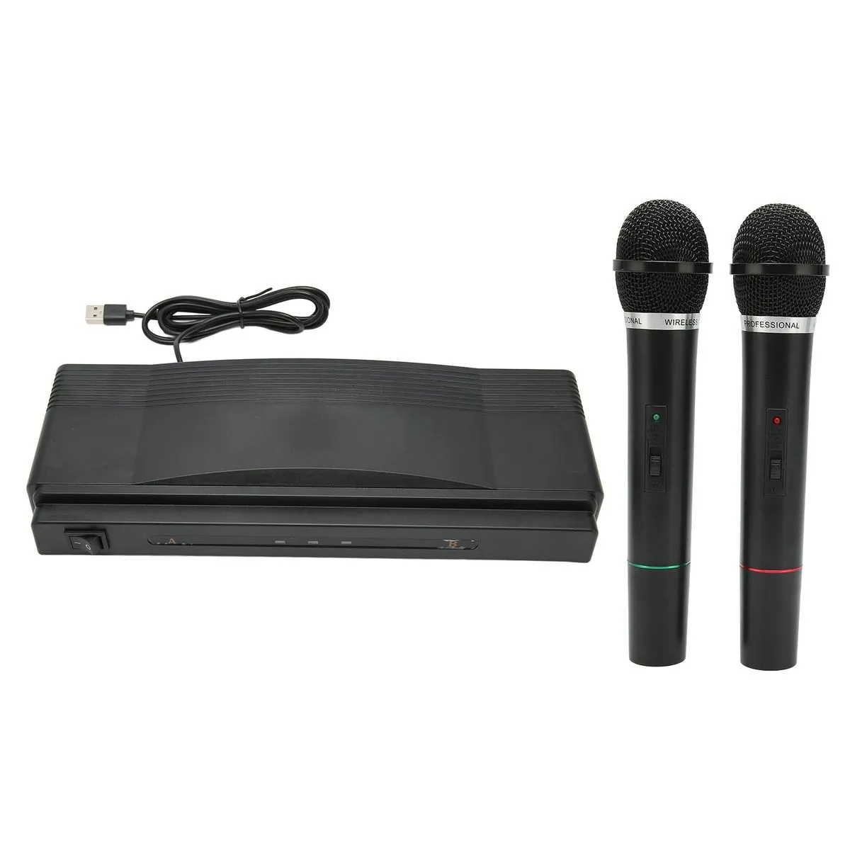 Wireless Handheld Microphone System for Karaoke, 2 Mics