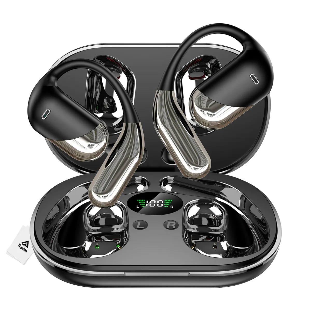 Topika - Language Translation Earbuds, Open-Ear AI Translator Earphones