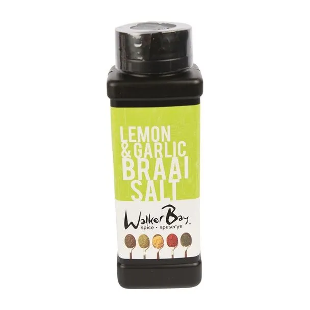 Walker Bay Spice - Lemon & Garlic Braai Salt - 6 x 300g