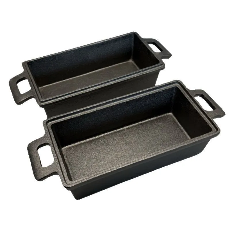Cast Iron Loaf Pan with Lid, 9x5 Inch, Oven-Safe, Heavy-Duty