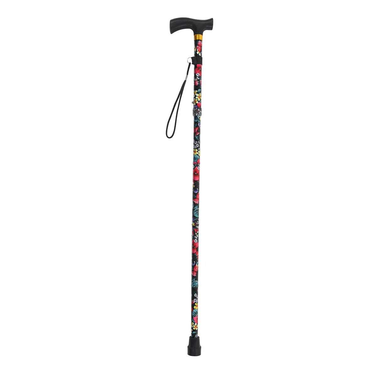 Black aluminium alloy walking sticks