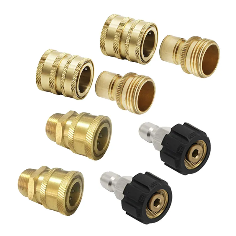 Pressure Washer Quick Connector Adapter Kit M22 14Mm X 3/8 Inch
