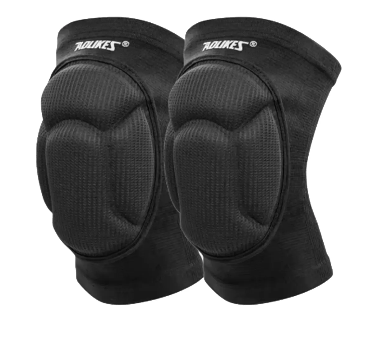 AOLIKES 1 Pair Thick Sponge Anti-Collision Knee Pads Support Sleeve - Black